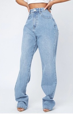 SHEIN SPODNIE JEANSOWE DAMSKIE NIEBIESKIE 44 VXE