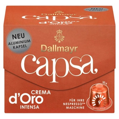 Kapsułki NESPRESSO Dallmayr CAPSA Crema Intensa 10