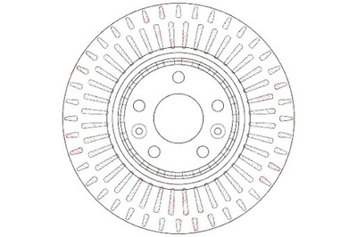 TRW DISKAI STABDŽIŲ 2 ШТ. RENAULT PRIEK. LAGUNA 08- 