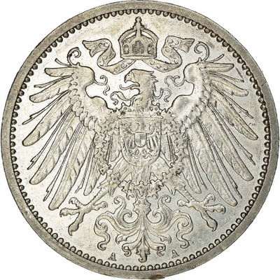 Moneta, NIEMCY - IMPERIUM, Wilhelm II, Mark, 1909,