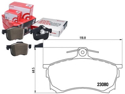 BREMBO КОМПЛЕКТ КОЛОДОК ТОРМОЗНЫХ MR249240 X35110