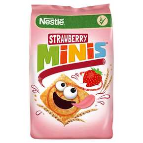 PŁATKI NESTLE MINIS TRUSKAWKA 250G