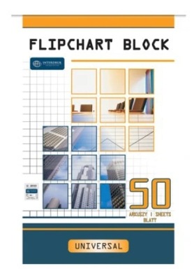 Interdruk, Blok papierowy flipchart, 50 kartek