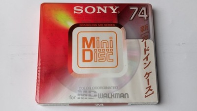 MiniDisc MD SONY Walkman Pear Orange 74 Japan 1szt-