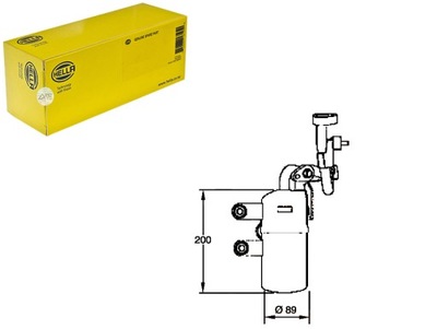 Hella осушитель кондиционера hella 30738666 3133264 фото №1