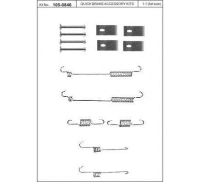 QUICK BRAKE JUEGO DE MONTAJE FRENOS ZAPATAS GETZ  