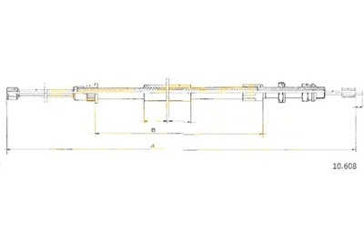 CABLE FRENOS DE MANO PEUGEOT COFLE  