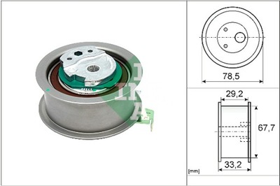 INA РОЛИК НАТЯГУЮЧИЙ РЕМЕНЯ ГРМ VOLVO S60 II S80 II S90 II V40