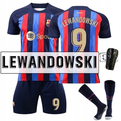 Strój Piłkarski koszulka Lewandowski nr9 Barcelona