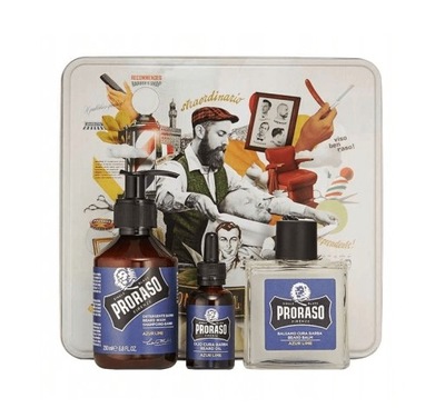 Proraso Blue Azur Lime Beard Kit Zestaw do brody