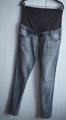 Spodnie ciążowe M L dżinsowe jeans rurki tregginsy