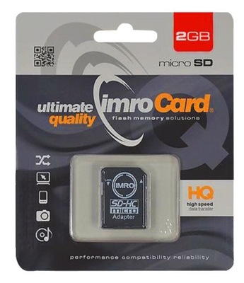 Karta Pamięci microsd micro SD 2GB klasa 4 IMRO