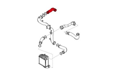 ПАТРУБОК ТУРБИНЫ SEAT VW 1.9 TDI 1J0145838AG