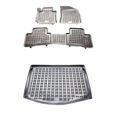 RUBBER SET MATS I MAT SSANGYONG TIVOLI FROM 2021 UPPER USTAWIENIE REG  