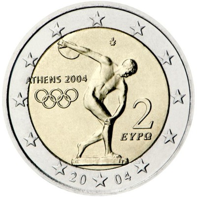 2 euro Grecja Dyskobol 2004