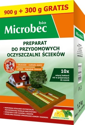 Microbec BIO Aktywator do przydomowych oczyszczalni ścieków 1,2kg