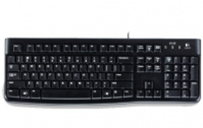 Logitech K120 Corded Keyboard klawiatura USB QWERTY Angielski Czarny