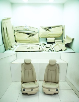 Сидіння сидіння килимок оббивка бардачок бежевий 205a mercedes sl r230 фото №1