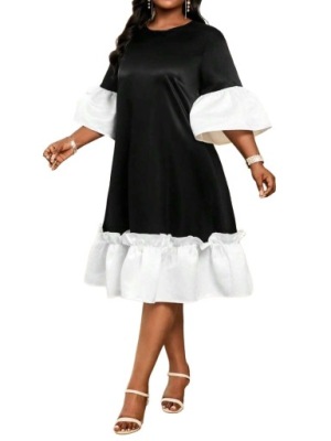 XL SUKIENKA Z FALBANAMI