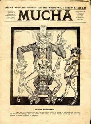 tygodnik satyryczny Mucha 1921/45 / Karol Habsburg
