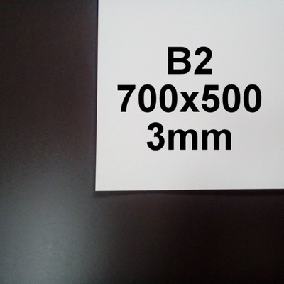 PŁYTA HDF BIAŁA FORMATKA FORMATKI 700x500 B2 3mm