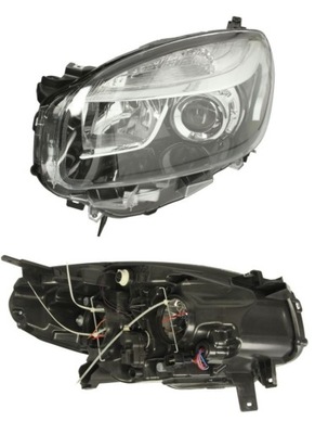 Фара лампа левый renault koleos 11-15 фото №1