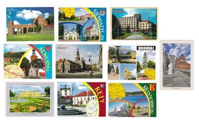 Polska pocztówki różne 10 sztuk czyste nowe z19