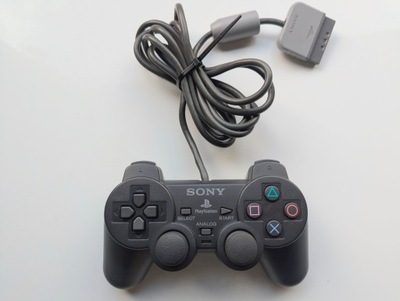 PAD JOYSTICK KONTROLER PLAYSTATION 1 2 PSX PSONE PS2 SCPH-1200 GRAFITOWY
