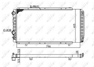 AUŠINTUVAS VANDENS NRF 52062A 