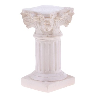 Roman Pillar Building Model Figure Statue for