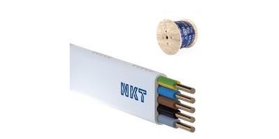 Przewód kabel płaski YDYp 5x2,5 450/750V NKT - 1m