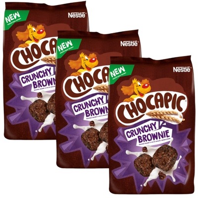 Nestle Chocapic Czekoladowe płatki brownie 3x 400g