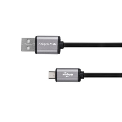 Kabel USB - micro USB, 1.8m czarny