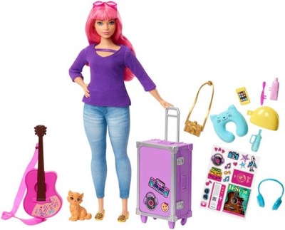 MATTEL Barbie Daisy z kotkiem w podróży FWV26