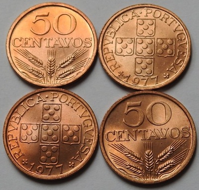 Portugalia 50 CENTAVOS 1977 mennicze mennicza