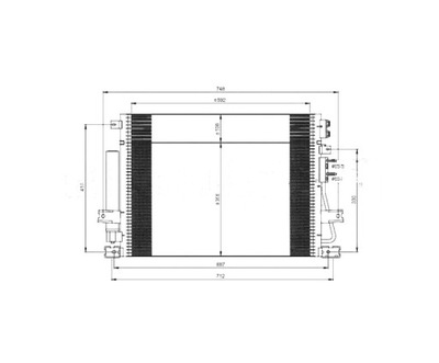 RADUADOR DE ACONDICIONADOR CHRYSLER 300C 05- 5175368AA  