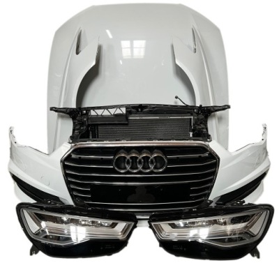 Audi a6 c7 рестайлинг  перед капот бампер ремень передний фары без покраска ls9r фото №1