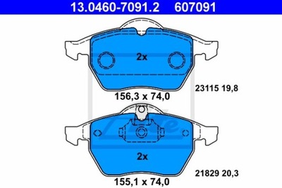 ZAPATAS HAM.PRZOD OPEL VECTRA B 95-02  