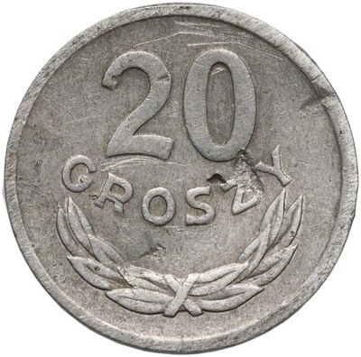 Polska, PRL, 20 groszy 1975, st. 2