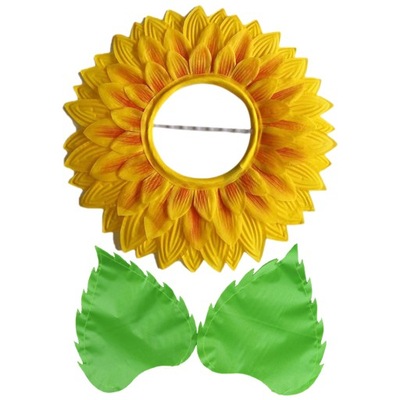 1 zestaw nakrycia głowy w kwiaty kapelusz Cosplay słonecznik