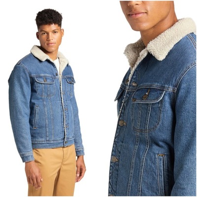 Męska kurtka jeansowa Lee SHERPA JACKET M