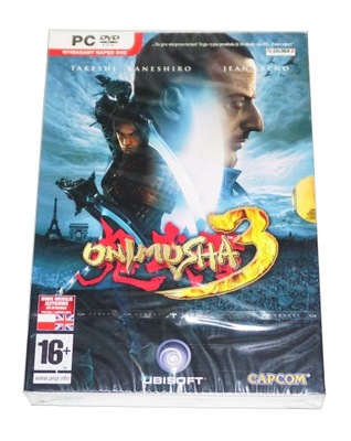 ONIMUSHA 3 PREMIEROWE NOWA FOLIA BOX PL PC