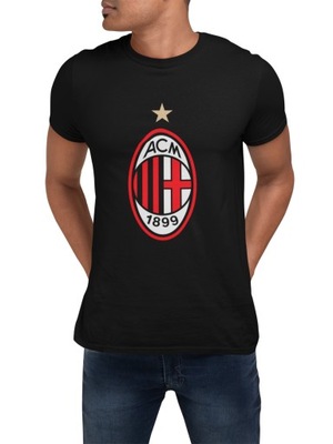 Koszulka T-shirt męski-kluby- piłka-AC Milan- L