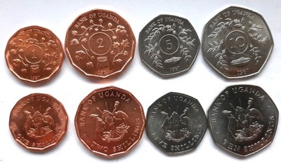 UGANDA zestaw 4 monet