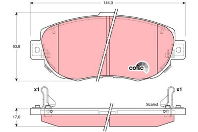 КОЛОДКИ HAM. LEXUS GS GDB3235/TRW