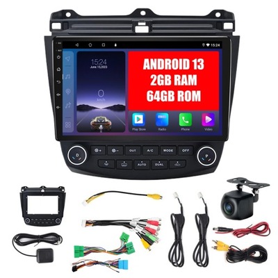 RADIO 2 DIN ANDROID 13 HONDA ACCORD VII 7 2003-2008 CARPLAY DSP WIFI 2G/64G  