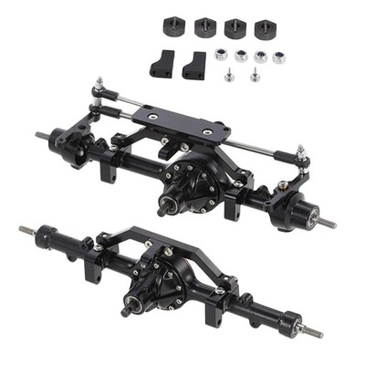 Metal Front & Rear Axle Set Zestaw :10 RC Crawler Car Auto nach