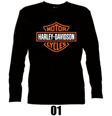 HARLEY DAVIDSON Longsleeve Koszulka NA MOTOR S