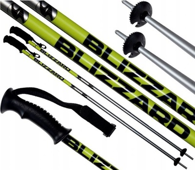 Kije narciarskie BLIZZARD SPORT BLACK/YELLOW 135cm