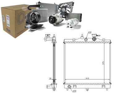 NISSENS РАДІАТОР ДВИГУНА KIA PICANTO 1.0/1.1 04.0